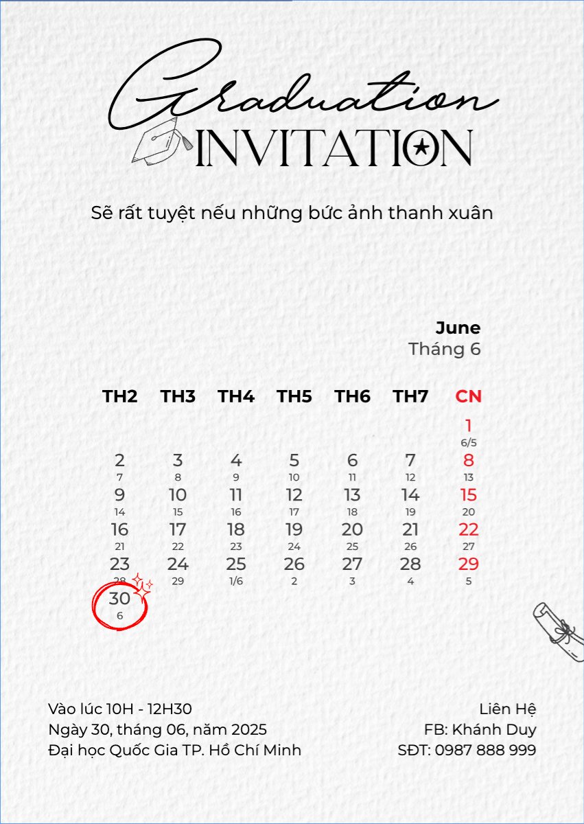 Tốt nghiệp, kỉ yếu, Graduation, yearbook, đơn giản, simple, minimalist, tối giản