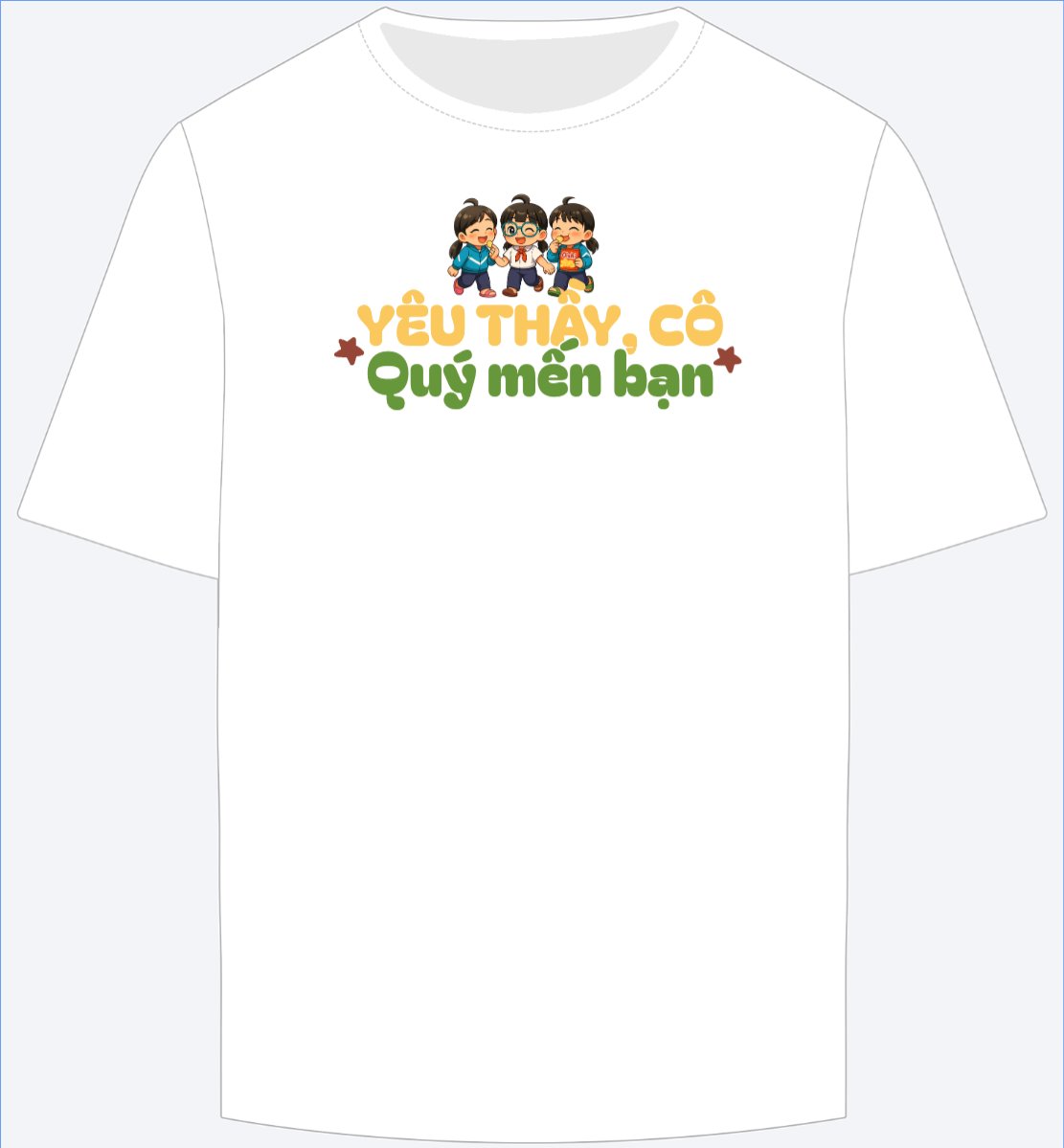 Yêu thầy cô, quý mến bạn