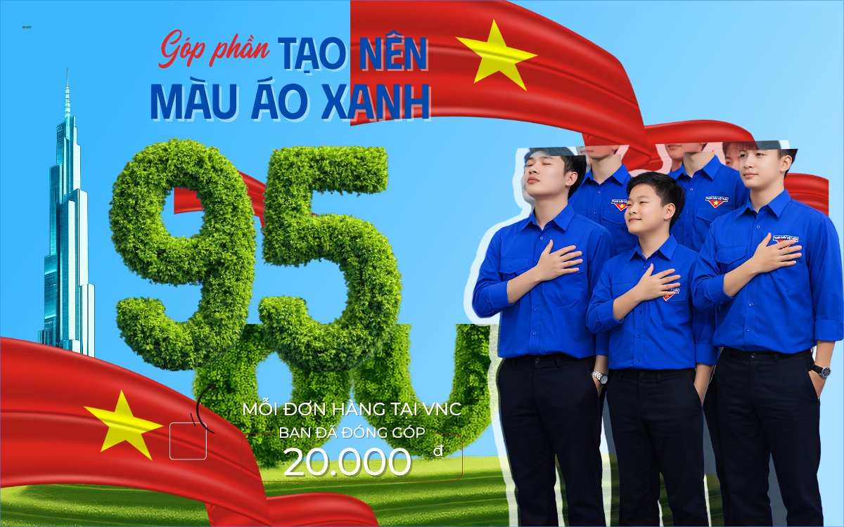 Góp phần tạo nên màu áo xanh