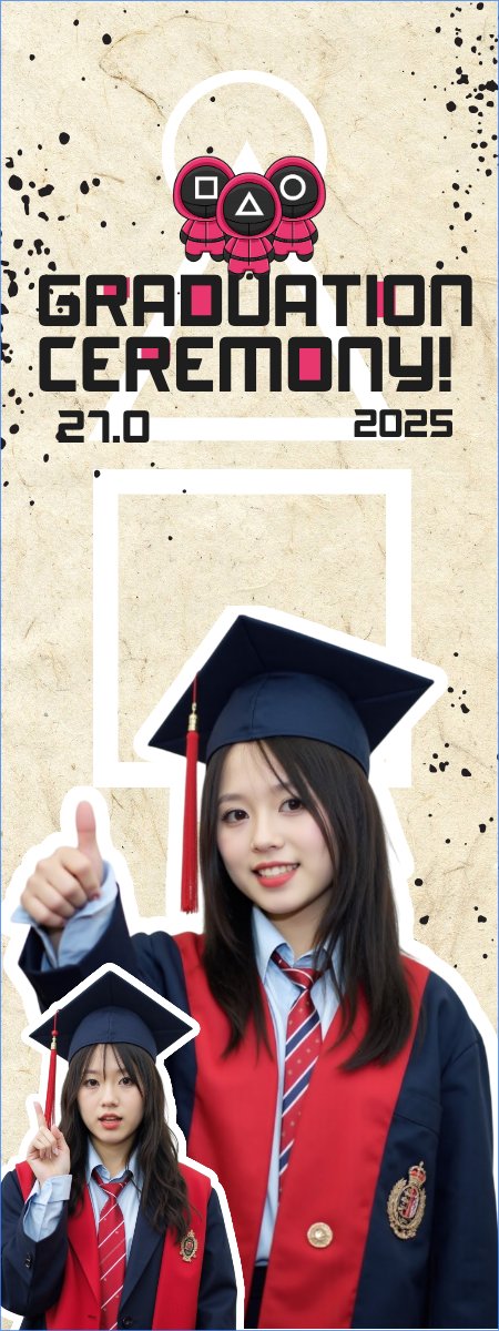 Tốt nghiệp, kỉ yếu, Graduation, yearbook, sự kiện, event, giáo dục, education, squid game