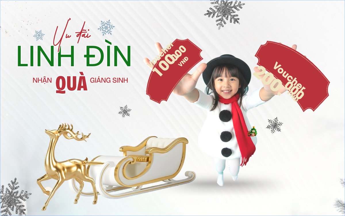 Ưu đãi linh đình nhận quà giáng sinh