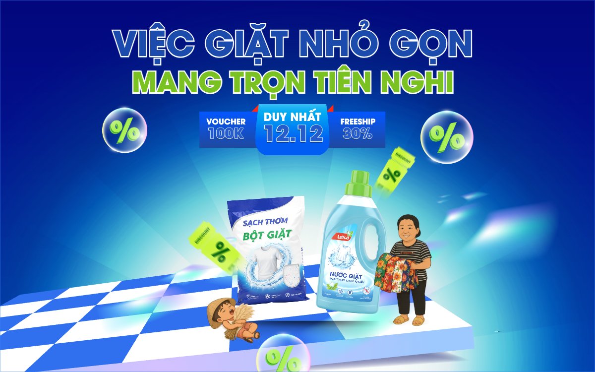 Việc giặt nhỏ gọn mang trọn tiện nghi