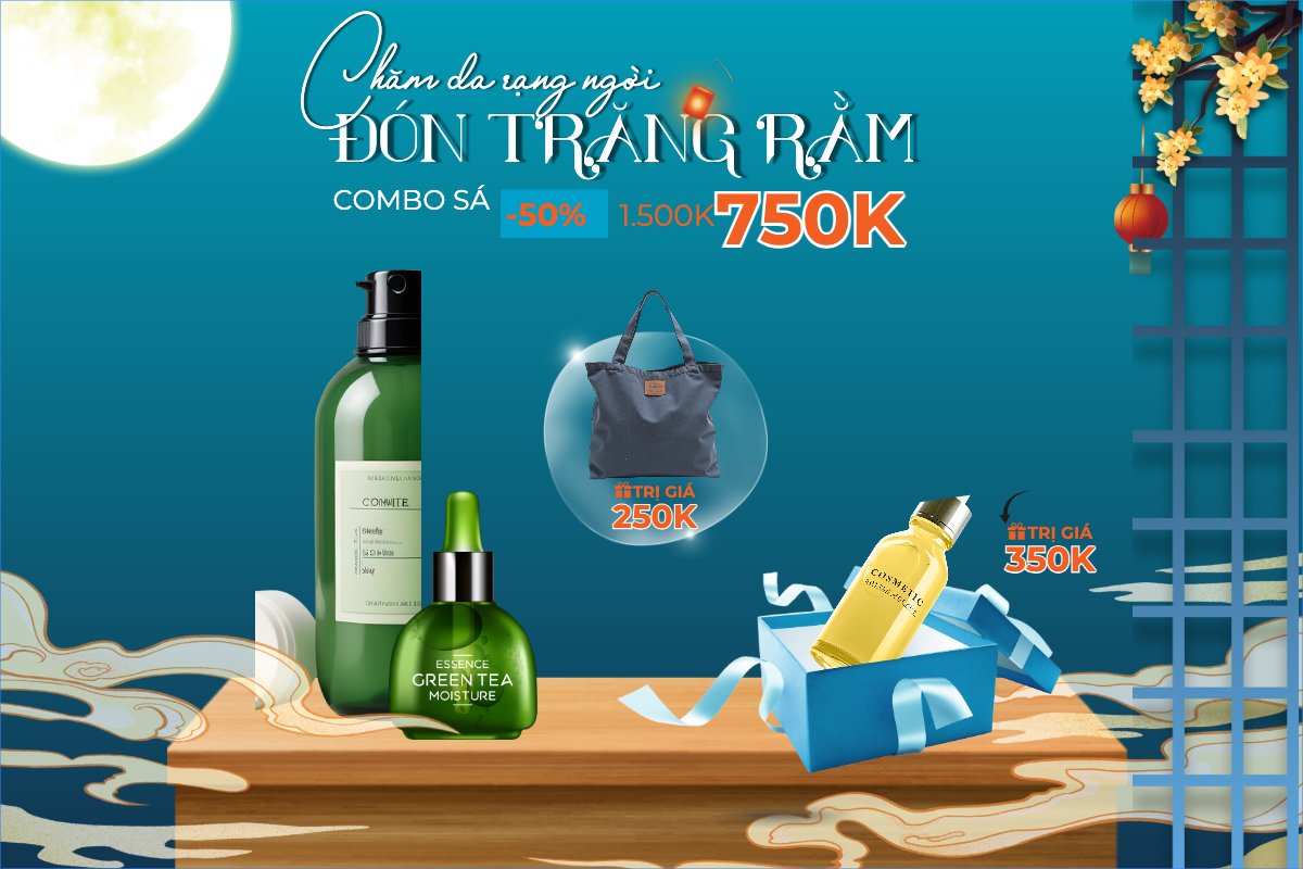 Trung thu, Tết Đoàn Viên, mid-autumn festival, sự kiện, event, lễ hội, festival, mỹ phẩm, beauty, làm đẹp, sale, giảm giá, hiện đại, modern