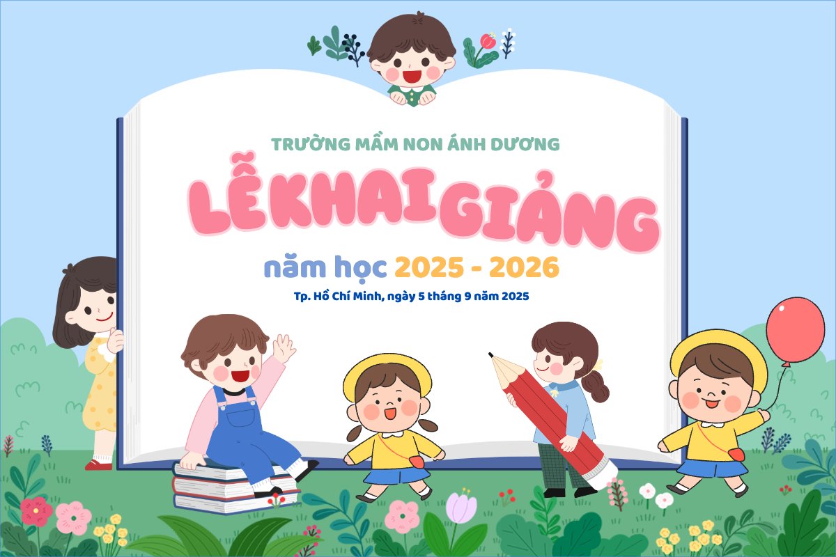 Tựu trường, đến trường, nhập học, khai giảng, giáo dục, education, school, trường học, dễ thương, cute, chibi, hoạt hình, cartoon