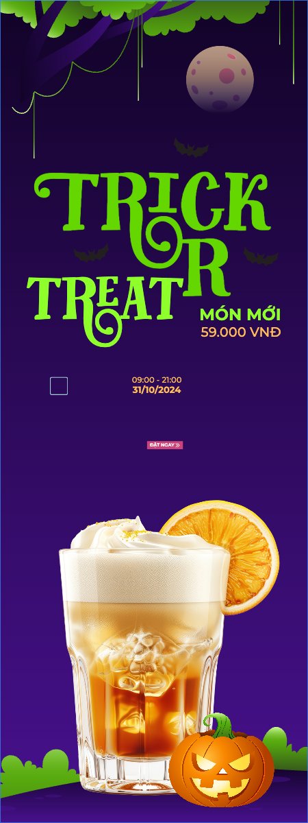 Halloween, nước uống, juice, giải khát, F&B, drink
