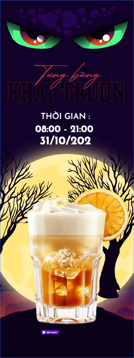Halloween, nước uống, juice, giải khát, F&B, drink