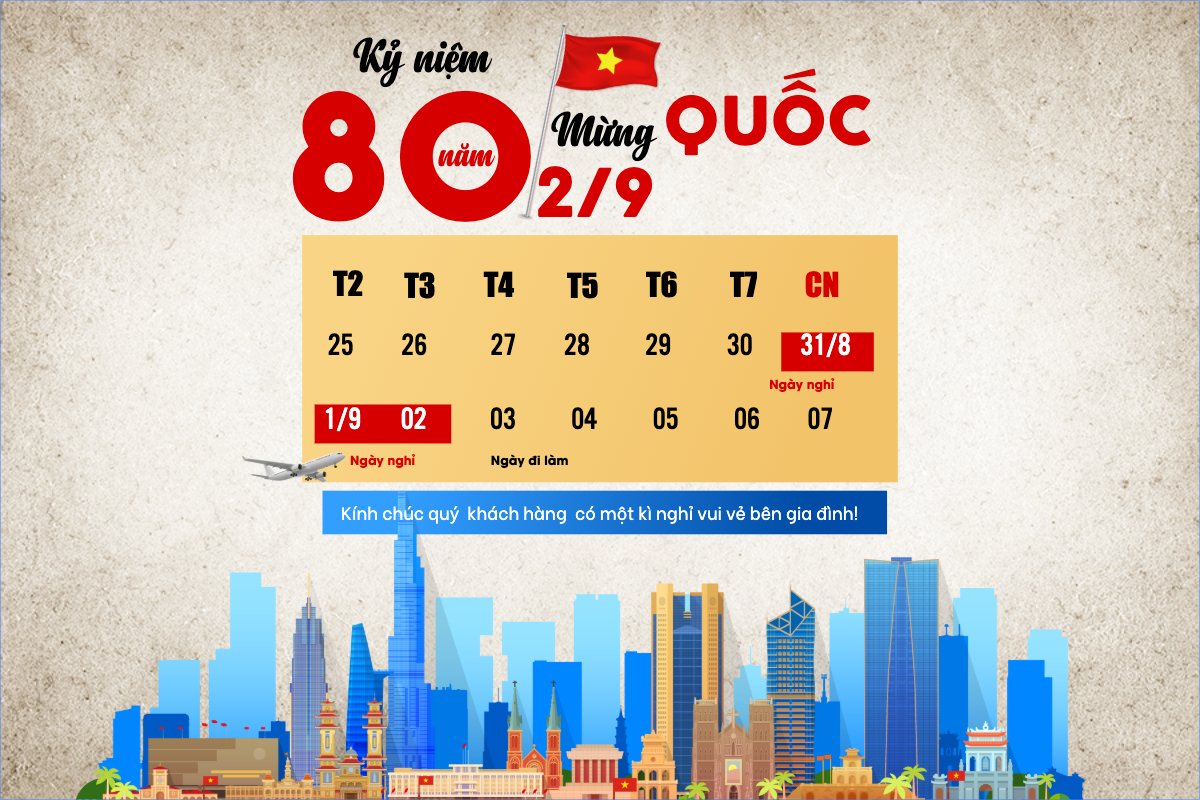 2/9, Quốc Khánh, lễ hội, thông báo, lịch nghỉ, Việt Nam, sự kiện, event, cổ điển, vintage, retro, classic
