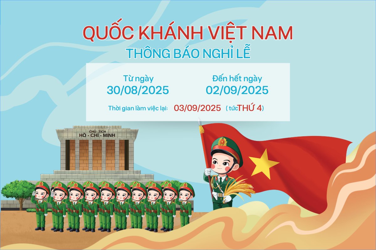 2/9, Quốc Khánh, lễ hội, thông báo, lịch nghỉ, Việt Nam, sự kiện, dễ thương, cute, chibi, hoạt hình, cartoon