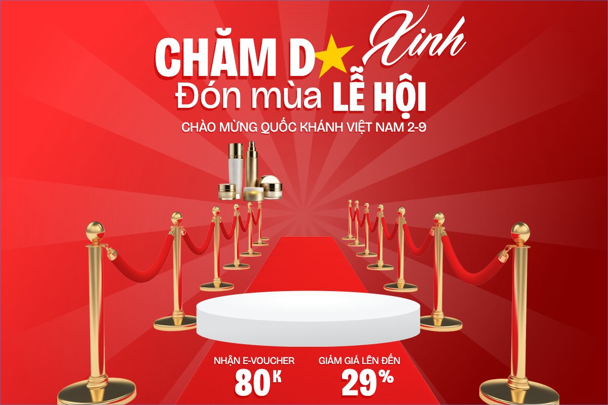 2/9, Quốc Khánh, lễ hội, Việt Nam, làm đẹp, spa, beauty, thẩm mỹ, skincare, hiện đại, modern