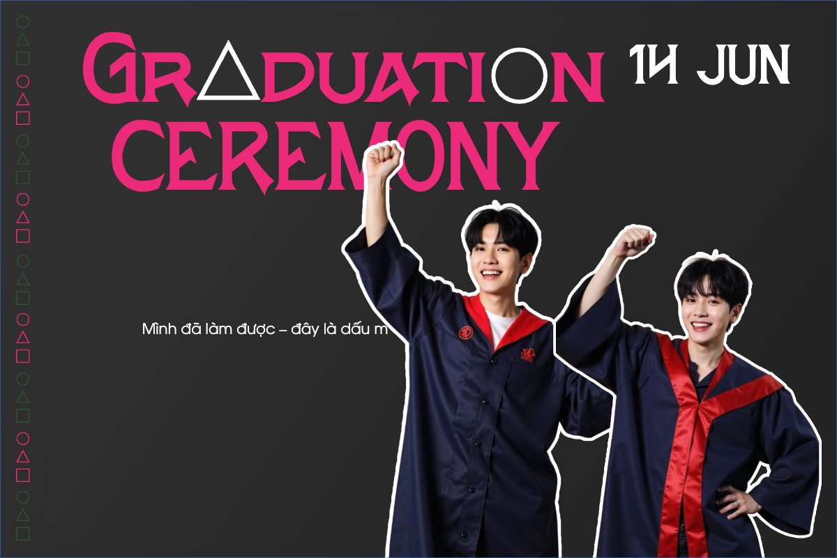 Tốt nghiệp, kỉ yếu, Graduation, yearbook, giáo dục, education, squid game, hoạt hình, cartoon	