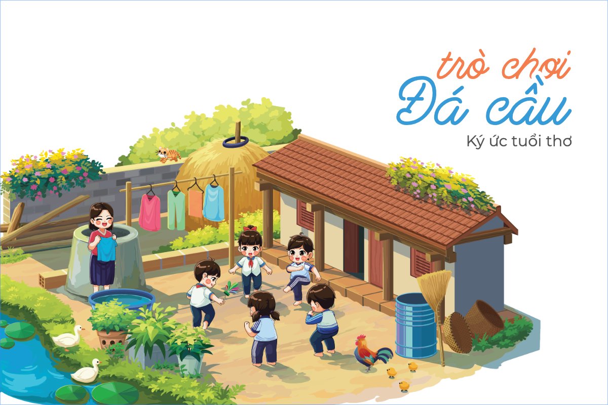 Trò chơi dân gian, trò chơi đá cầu, Việt Nam, traditional, truyền thống, đơn giản