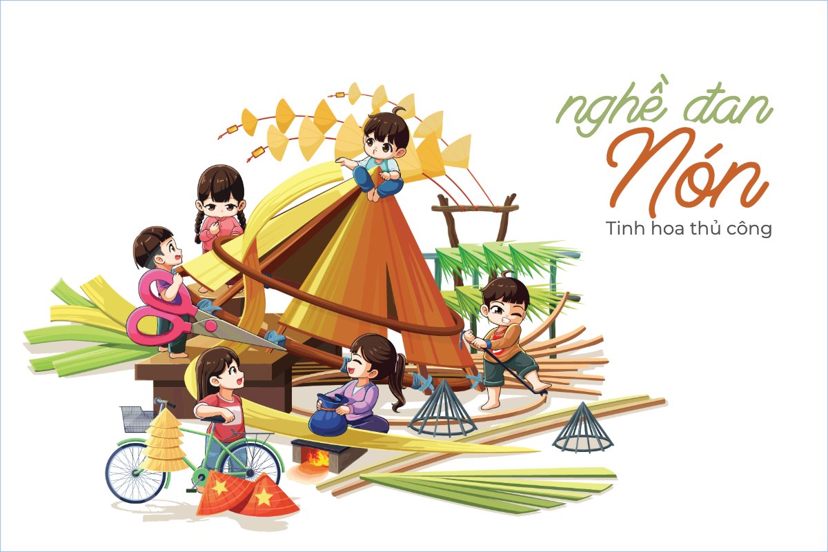 Nghề đan nón, nón lá, Việt Nam, làng nghề, truyền thống, traditional, đơn giản,  pottery making