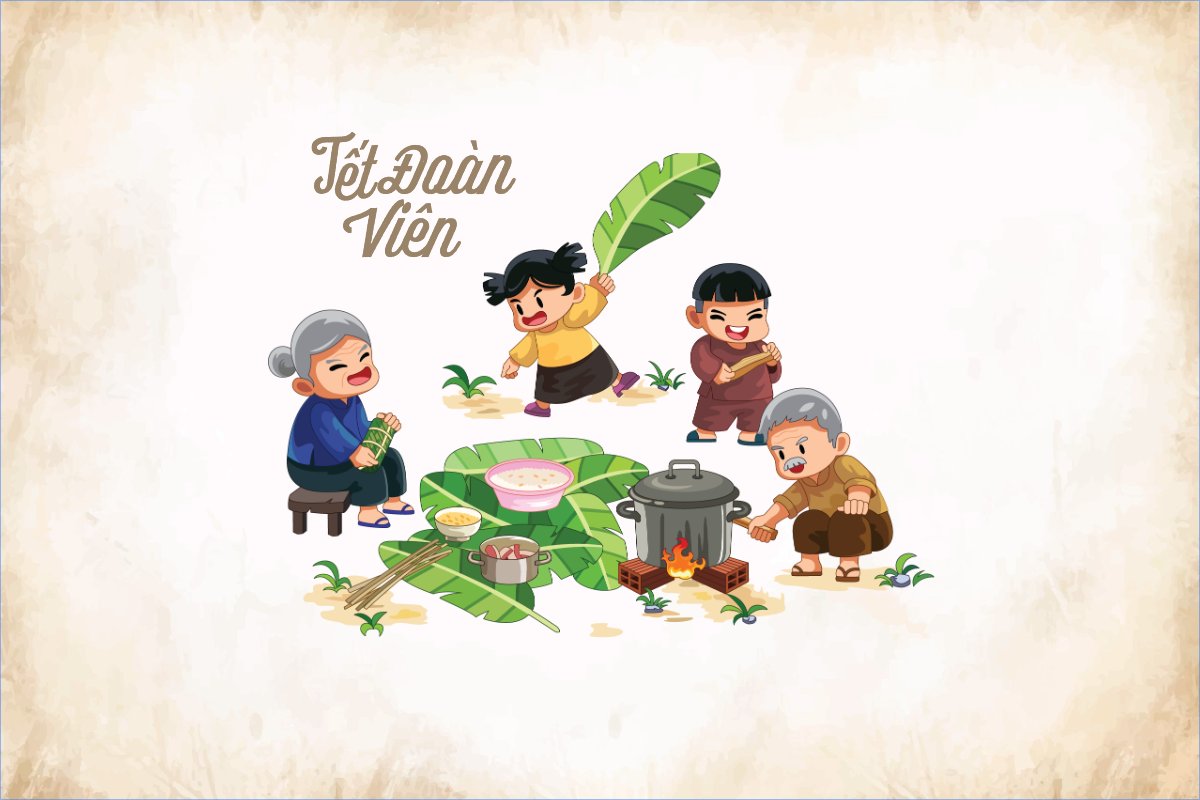 Tết đoàn viên, tết, gia đình, truyền thống, traditional, dân gian, cổ truyền,  cổ điển