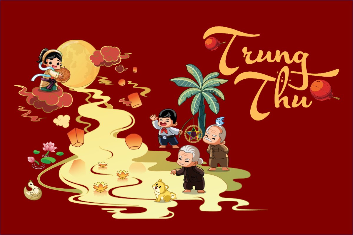 Dân gian, truyền thống, folk, traditions, dễ thương, cute, chibi, hoạt hình, cartoon