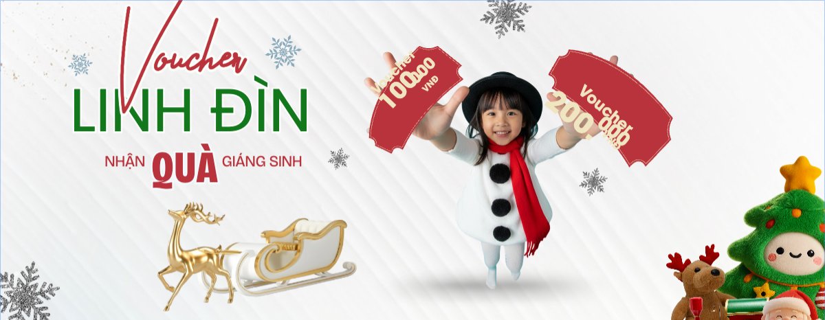 Voucher linh đình, nhận quà giáng sinh