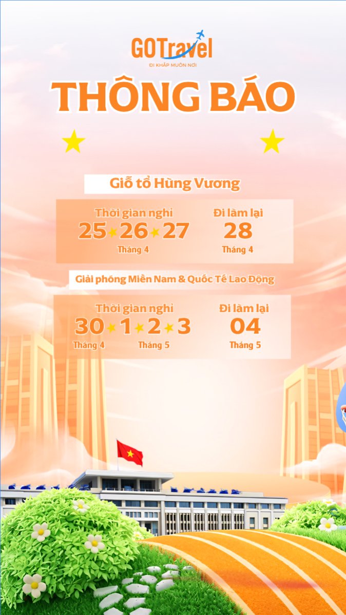 Thông báo nghỉ lễ 2026