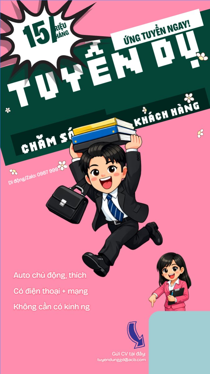 Tuyển dụng chăm sóc khách hàng