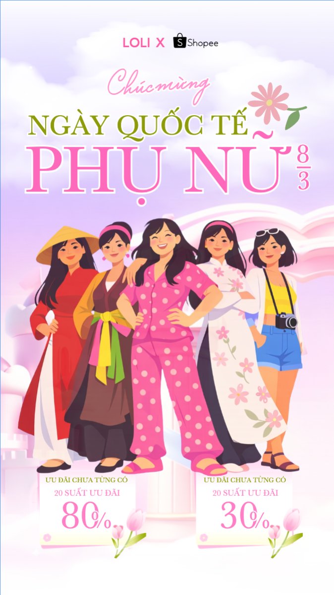 Chúc mừng ngày Quốc tế phụ nữ 8/3