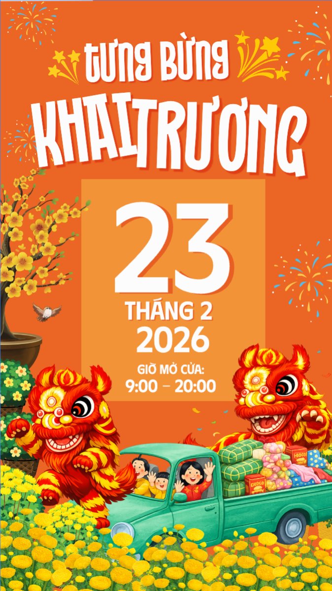 Tưng bừng khai trương