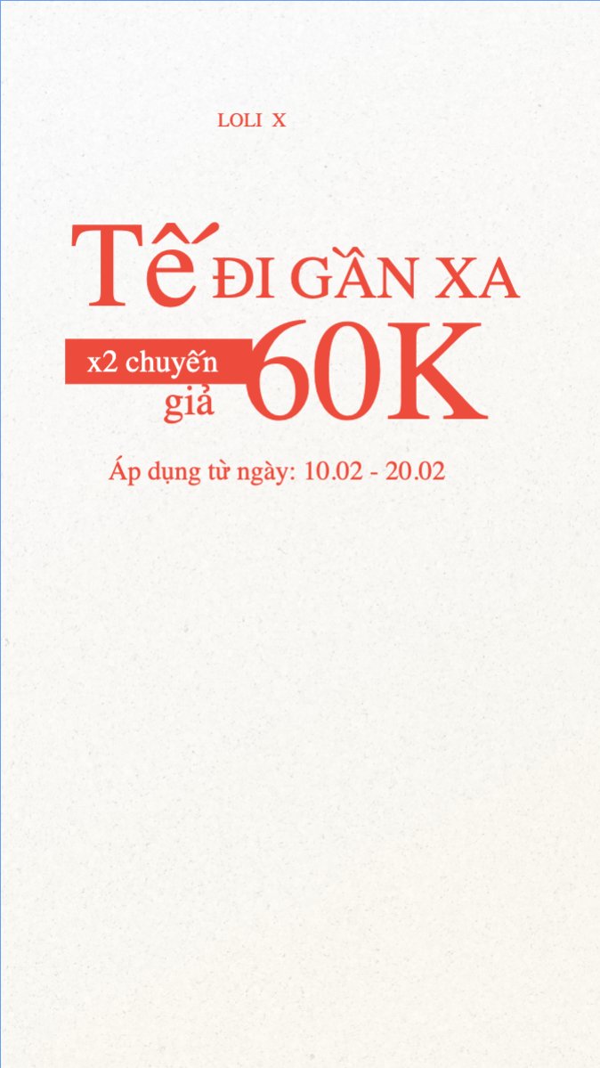 Mẫu Bài post MXH (9:16) Tết đi gần xa x2 chuyến giảm 60k — LayerPic