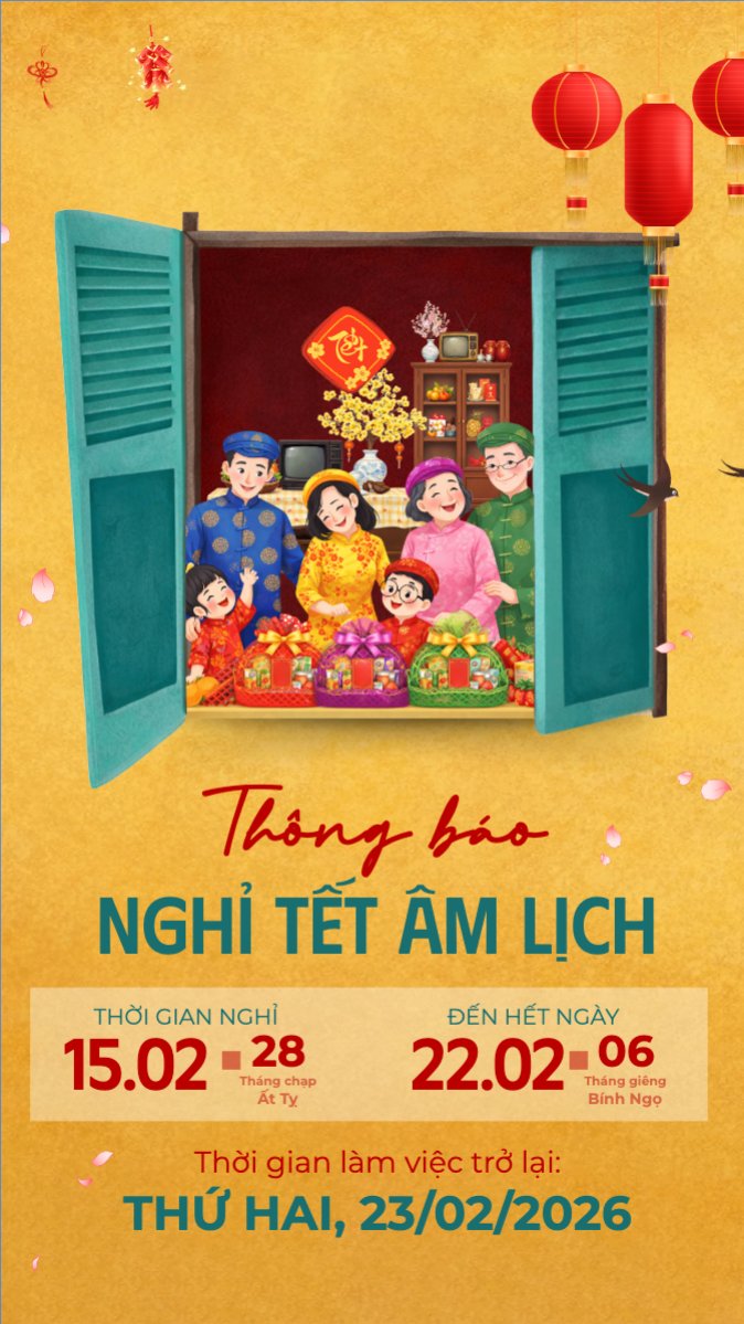 Thông báo nghỉ tết Nguyên Đán