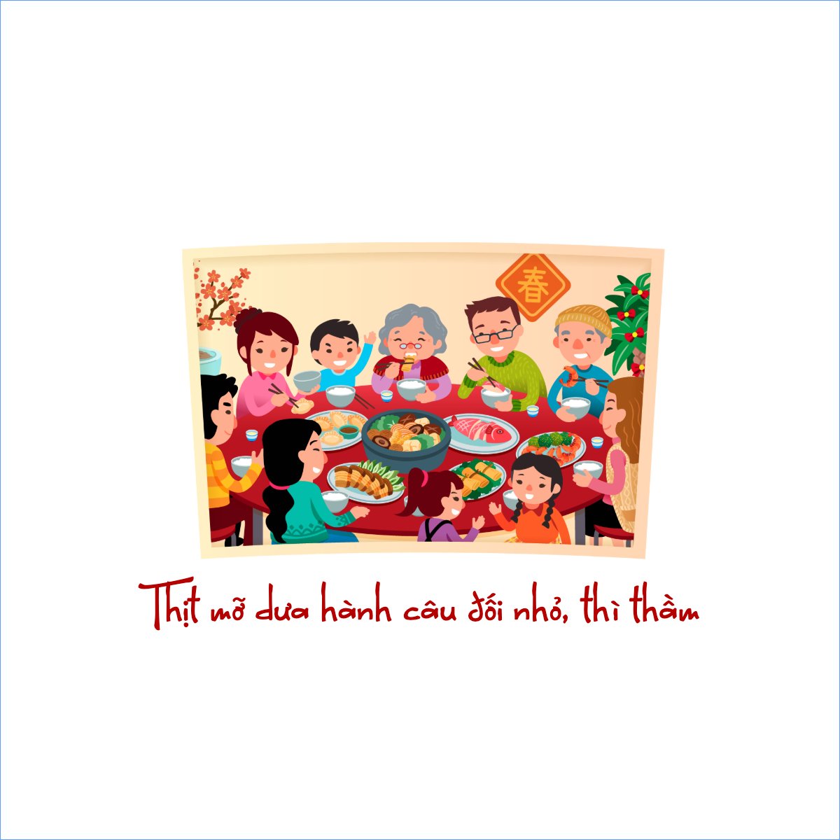 Thịt mỡ dưa hành câu đối nhỏ