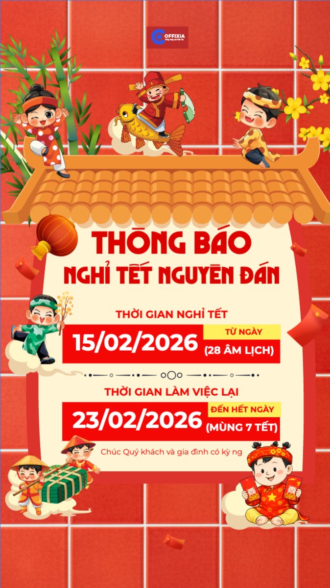 Mẫu Bài post MXH (9:16) Thông báo nghỉ tết Nguyên Đán — LayerPic