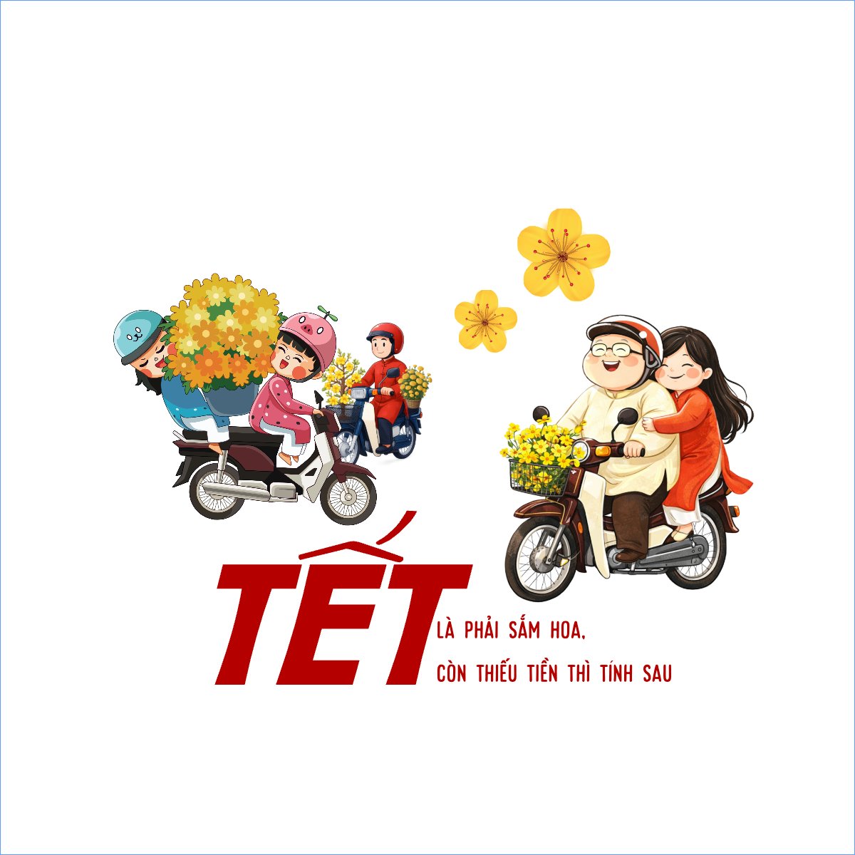 Tết là phải sắm hoa