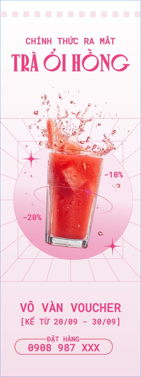 Nước uống, juice, giải khát, F&B, drink, cà phê, trà sữa