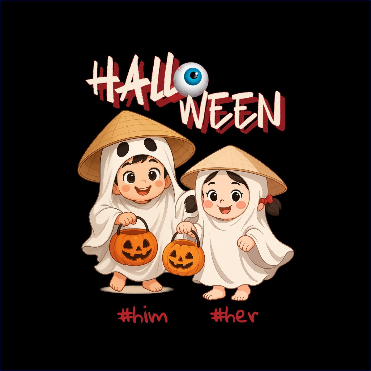 Halloween, lễ hội ma quái, sự kiện, event, dễ thương, cute, chibi, hoạt hình, cartoon