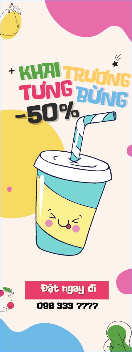 Nước uống, juice, giải khát, F&B, drink, cà phê, trà sữa