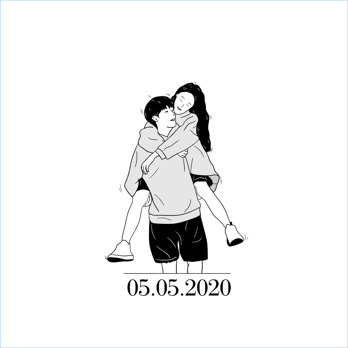 Couple, cặp đôi, người yêu, lover, tình yêu, love, đơn giản, simple, cute, dễ thương
