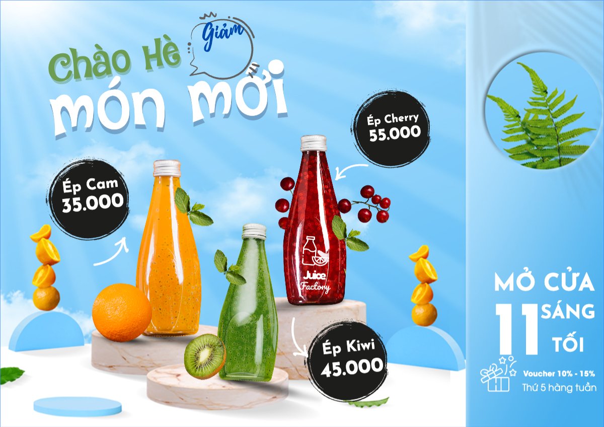 Nước uống, juice, giải khát, F&B, drink, nước ép
