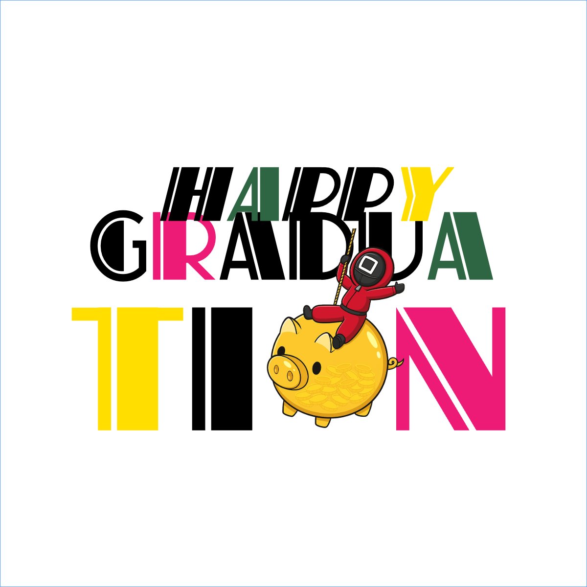 Tốt nghiệp, graduation, cá nhân, nhân vật, personal style, signature, squid game
