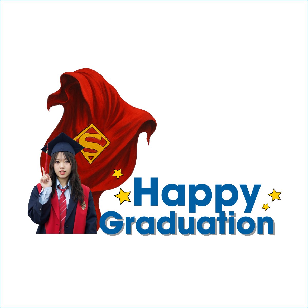 Tốt nghiệp, graduation, cá nhân, nhân vật, personal style, signature, superman