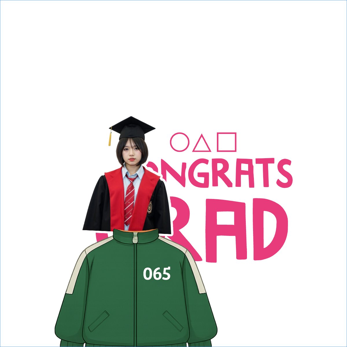 Tốt nghiệp, graduation, cá nhân, nhân vật, personal style, signature, squid game
