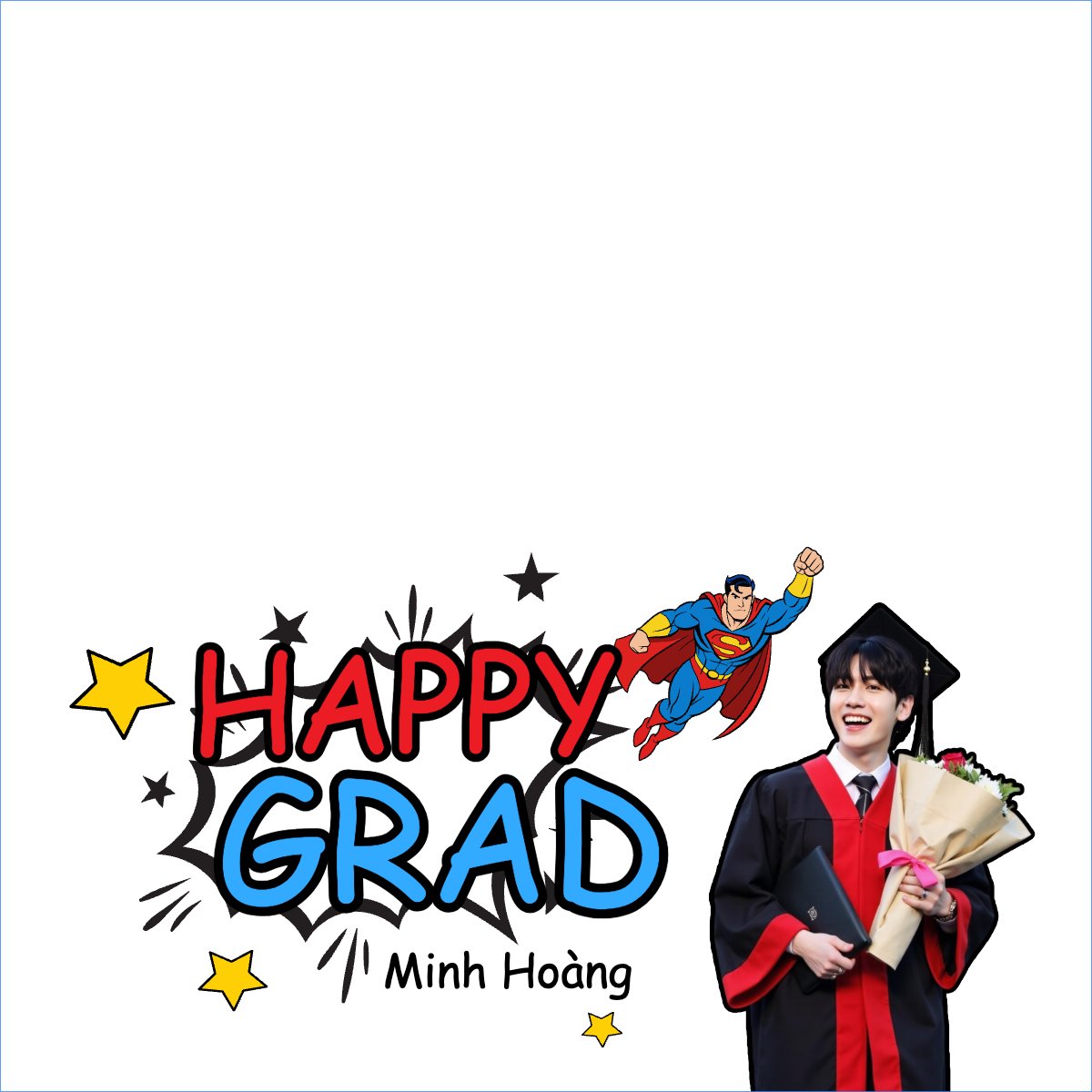 Tốt nghiệp, graduation, cá nhân, nhân vật, personal style, signature, superman