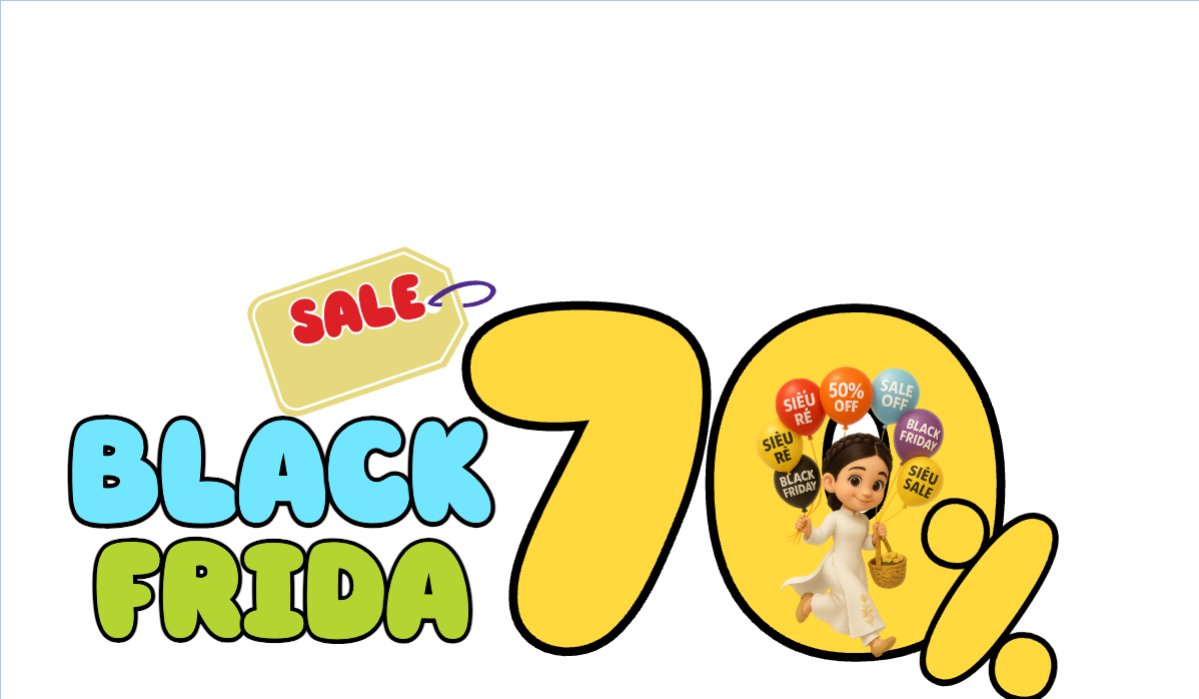 Black Friday sale 70%