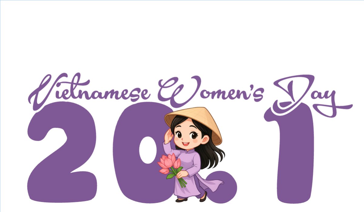 20/10, Ngày phụ nữ Việt Nam, Vietnamese Women's Day, phụ nữ, sự kiện, event, dễ thương, cute, chibi, hoạt hình, cartoon