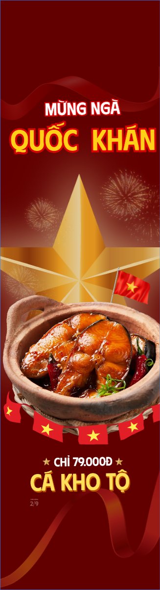 2/9, Quốc Khánh, lễ hội, Việt Nam, đồ ăn, food, thực phẩm, ẩm thực, món ăn, F&B, thức ăn, hiện đại, modern