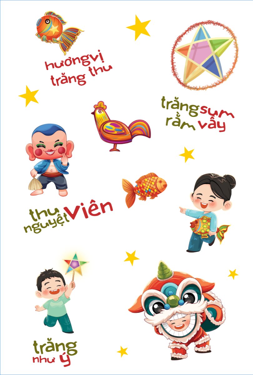 Trung thu, Tết Đoàn Viên, mid-autumn festival, sự kiện, event, dễ thương, cute, chibi, hoạt hình, cartoon