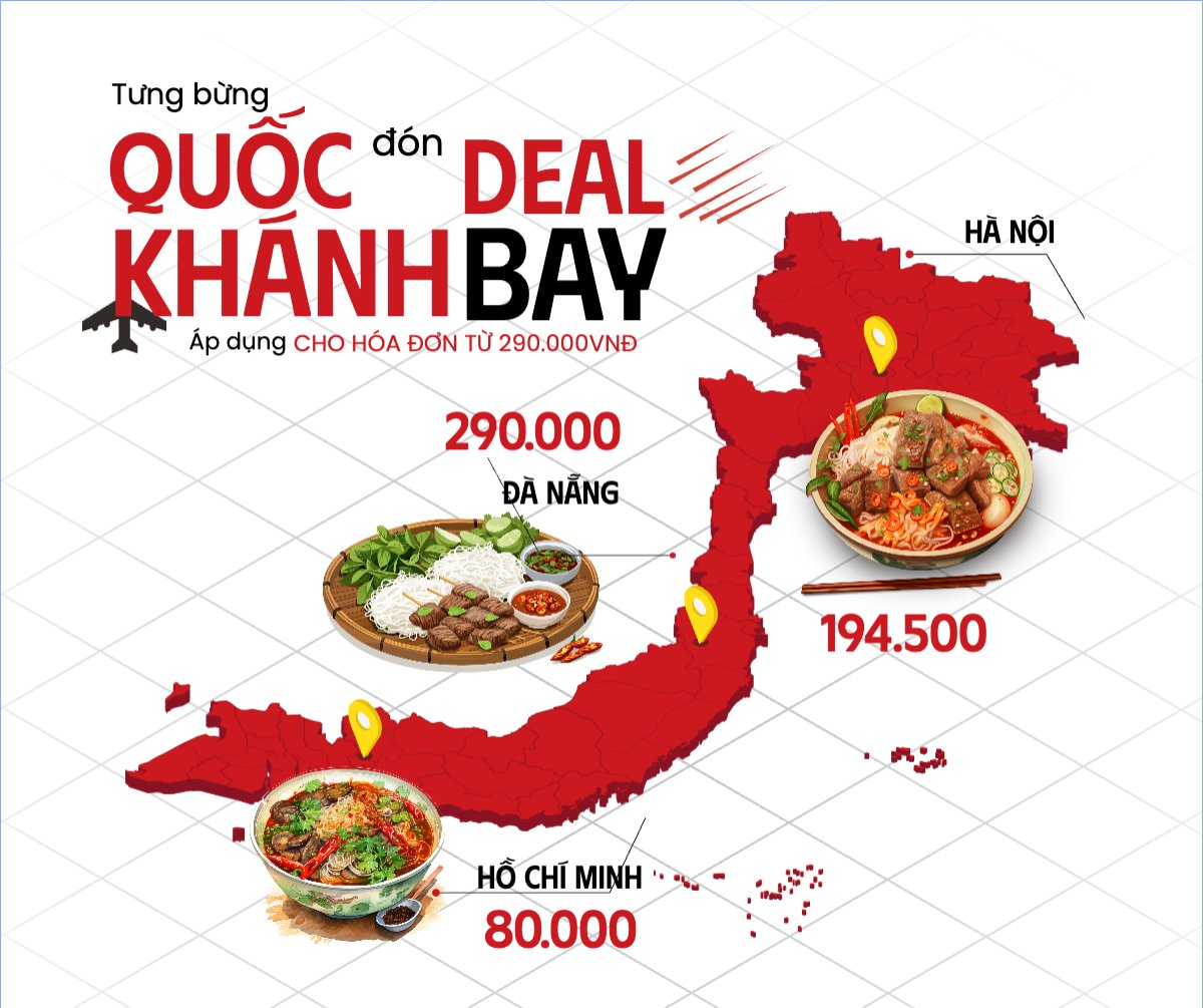 2/9, Quốc Khánh, lễ hội, Việt Nam, đồ ăn, food, thực phẩm, ẩm thực, món ăn, F&B, thức ăn, hiện đại, modern
