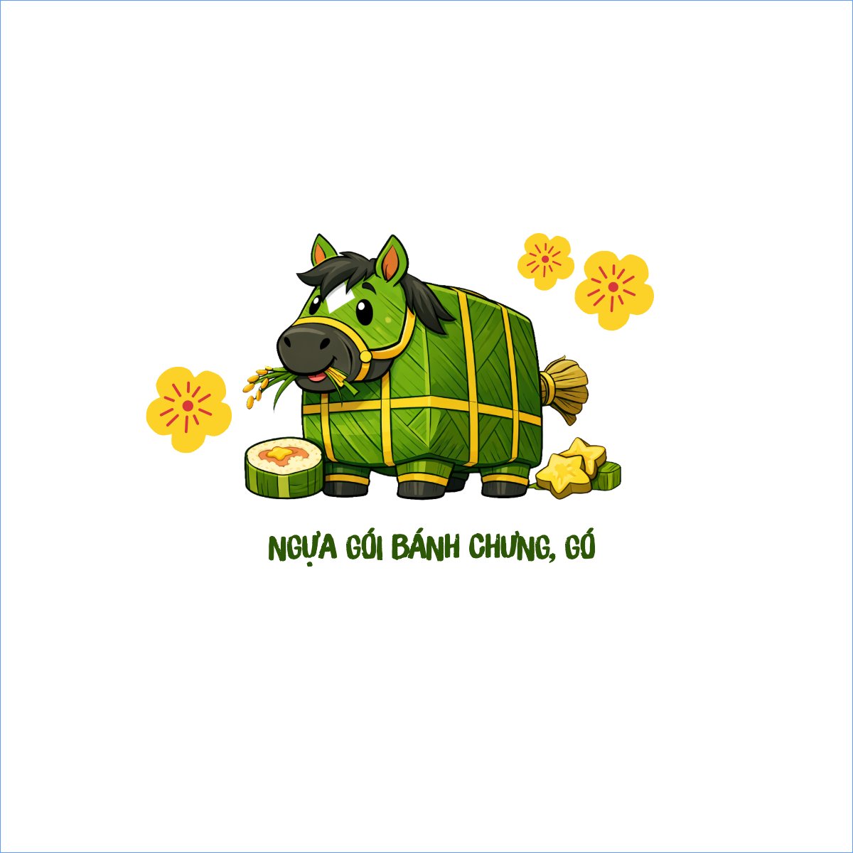 Mẫu Túi canvas Ngựa gói bánh chưng, gói luôn tài lộc! — LayerPic