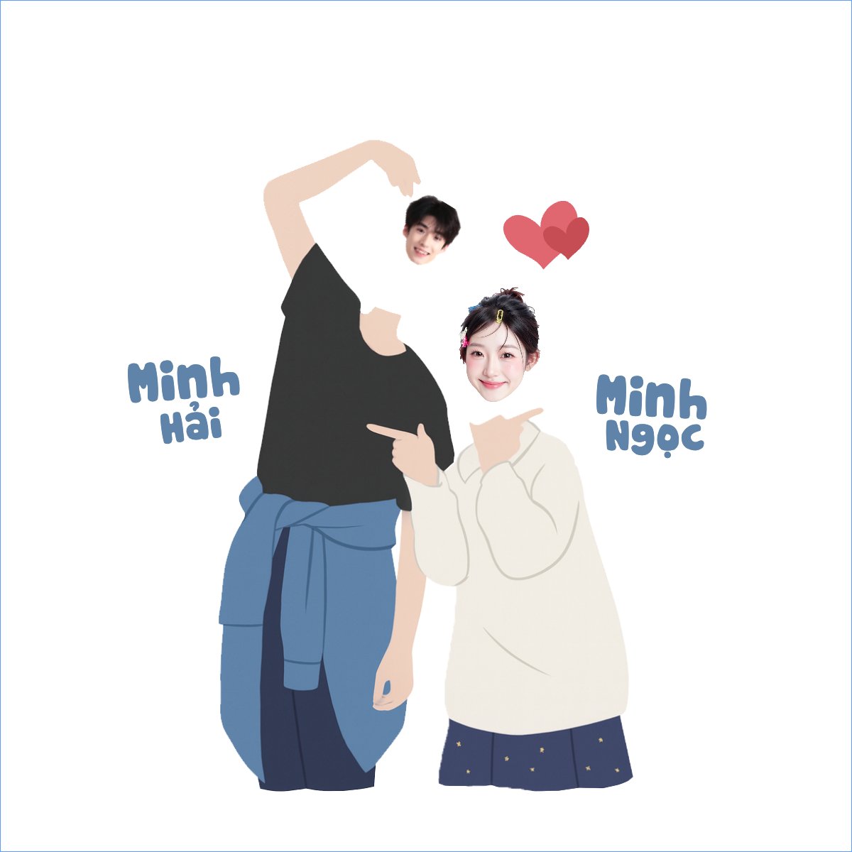 Couple, cặp đôi, người yêu, lover, tình yêu, love, đơn giản, simple, cute, dễ thương